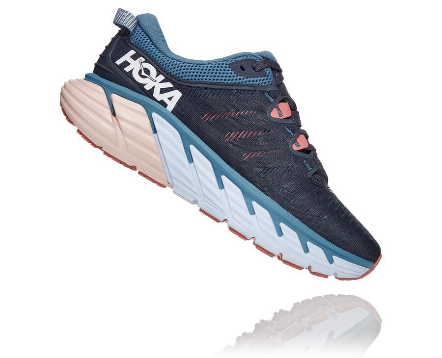 Tenis Hoka One One Mujer Azul Marino - Gaviota 3 - XBGW18957